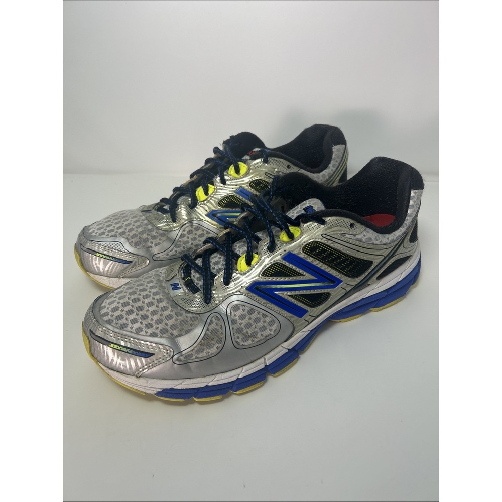 New Balance 860 V4 Running Shoes, Men's Size 13 Gray/Blue/Yellow M860SB4